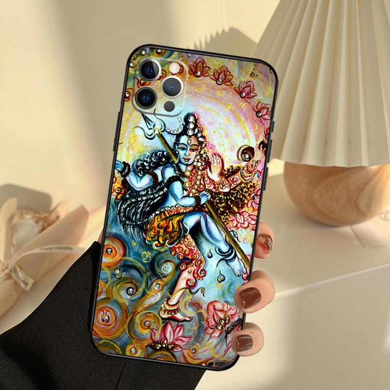 

Lord Shiva Hindu God Case For iPhone 11 12 13 14 15 16 Pro Max Cover For iPhone 13 12 Mini XR X XS Max Plus iPhone 14Pro MAX