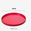Round Wooden Pallet,  Multifunctional Storage Plate, Tea Tray,Food, Bread Pan, Household Kitchen Supplies, Black, Brown, 21-37cm
