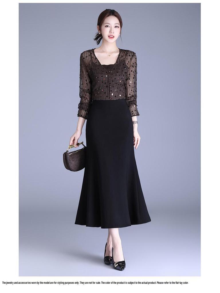 Chic 2026 High-Waisted Fishtail Skirt: Stylish & Versatile