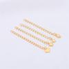 Copper-Plated Gold-Filled Adjustable Extension Chain for Bracelets and Necklaces