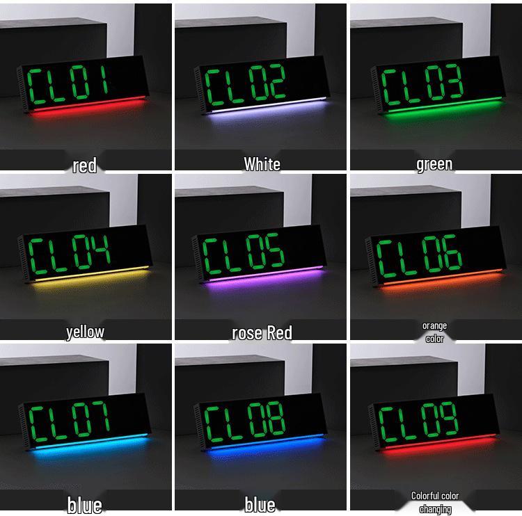 Multifunctional LED Digital Alarm Clock - Stylish Desktop & Living Room Dual Use 5527
