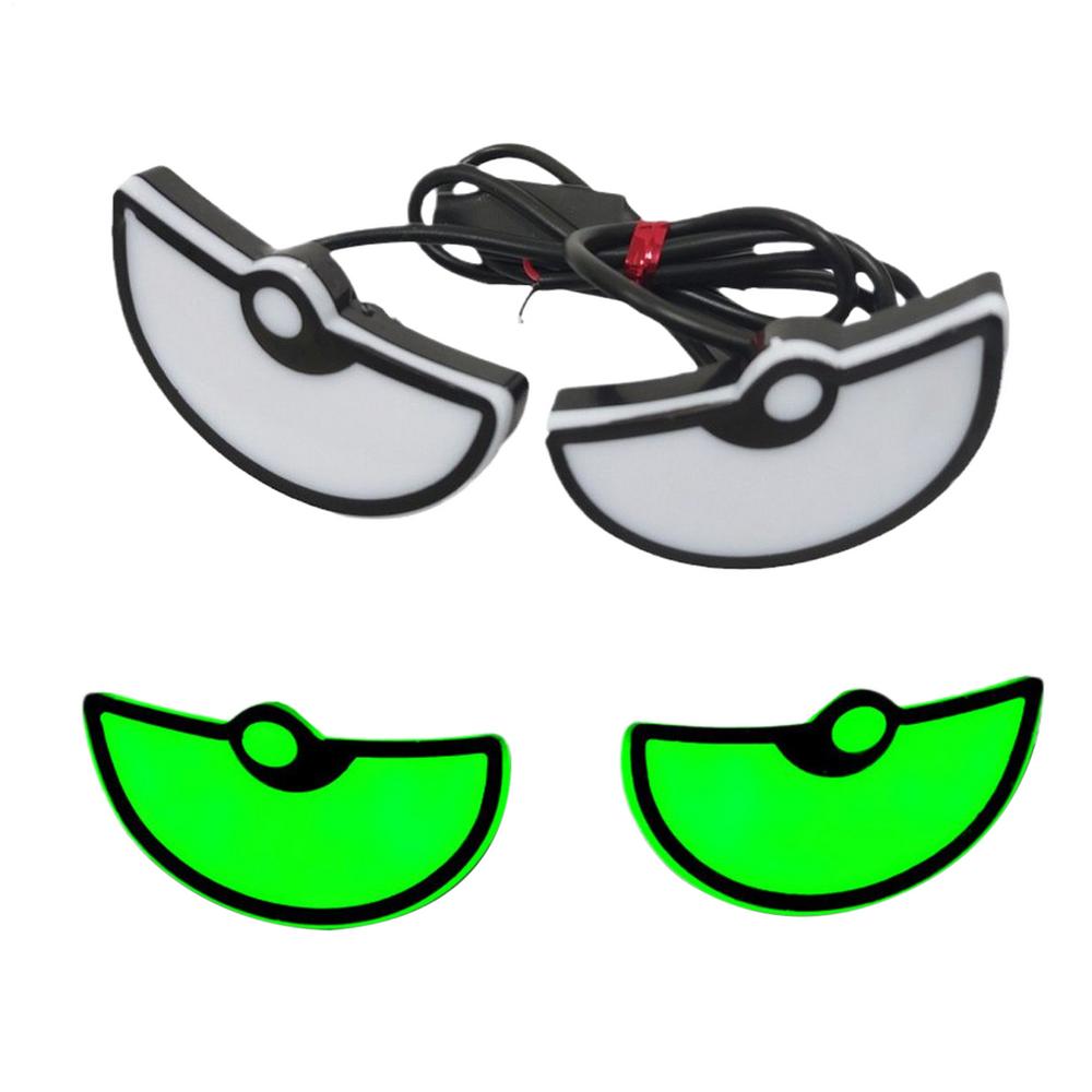 Head Lights For Car Dynamic 2-Piece Waterproof Vehicle Accessories Automotive Window Eye Lamp For Truck RV SUV Sedan Window