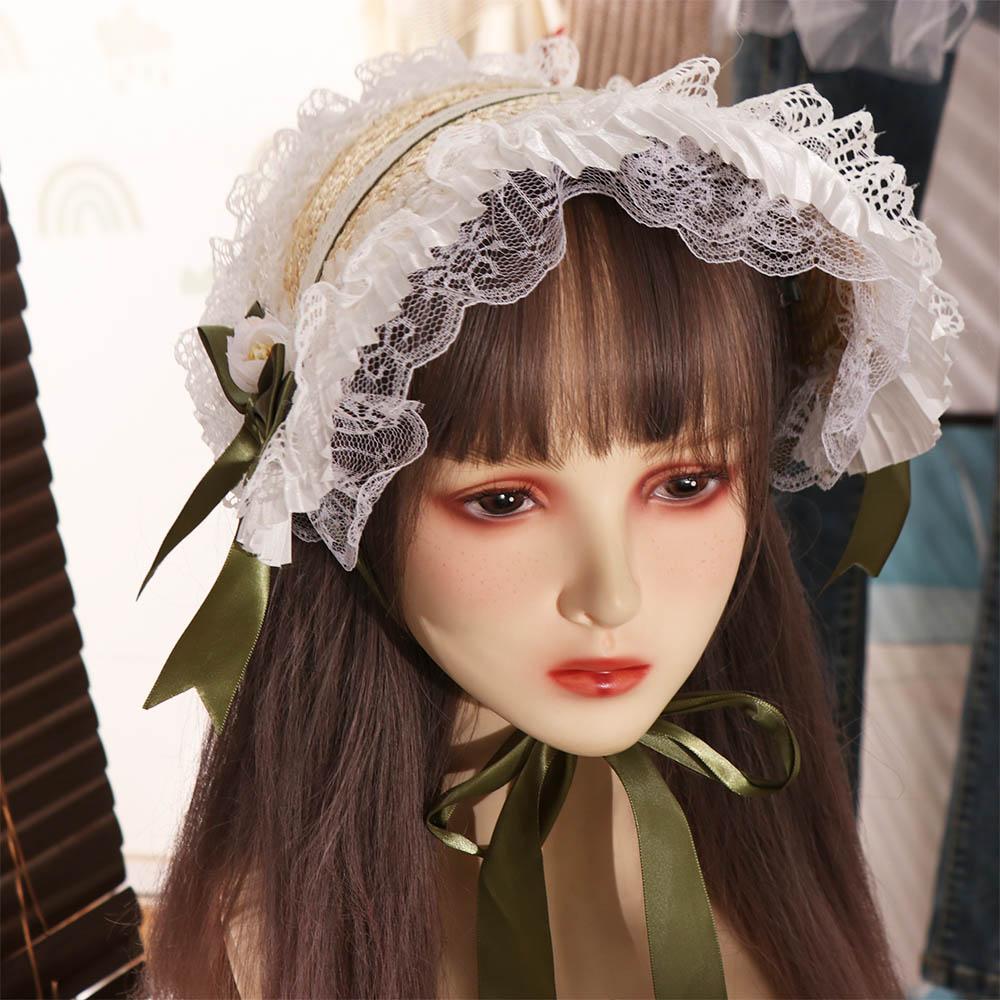 Cute Lace Lolita Bonnet Flat Top French Lolita Straw Hat Sun Protection Pastoral Style Bow Ribbon Flower Cap Beach Vacation