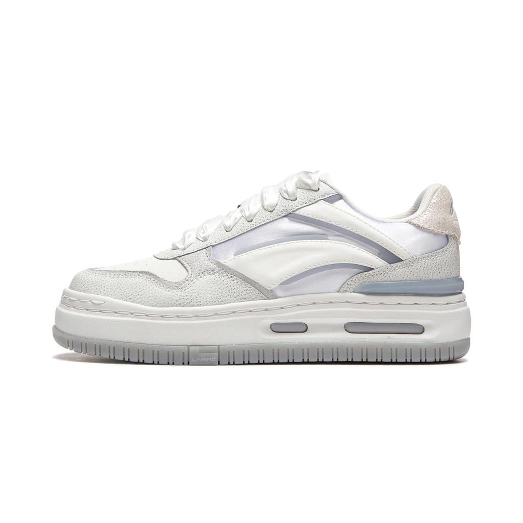 Li Ning Future C1 Versatile Retro Skate Shoes Shock Absorption Support Wear-Resistant Non-Slip Women Sneakers AGCU068-1