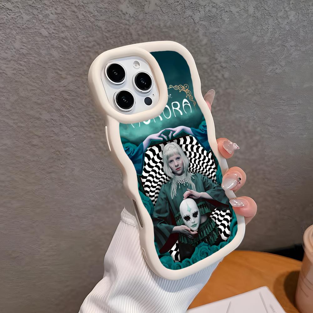 

Чехол для мобильного телефона Aurora Aksnes с волнистым краем из ТПУ для iPhone 17 16 15 14 13 12 11 Air Pro Max Plus Цветная крышка iPhone 11