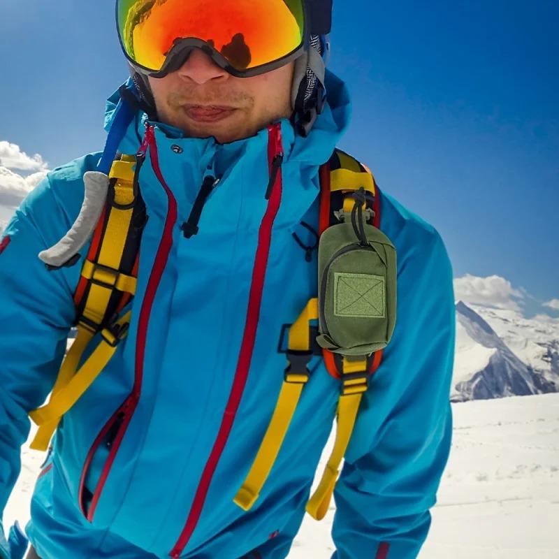 Tactical EDC Accessory Bag, Outdoor Portable Hiking Equipment, Mountaineering Mobile Phone Holster, Durable Oxford Cloth