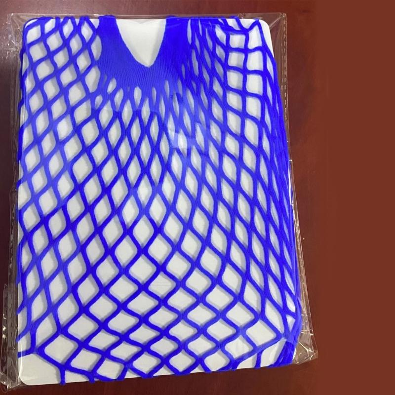 Women Sexy Mesh Lingerie Fishnet Babydoll Bodysuit Long Sleeve See Through Shirts 2Piece Lingerie Set Stripper Outfit