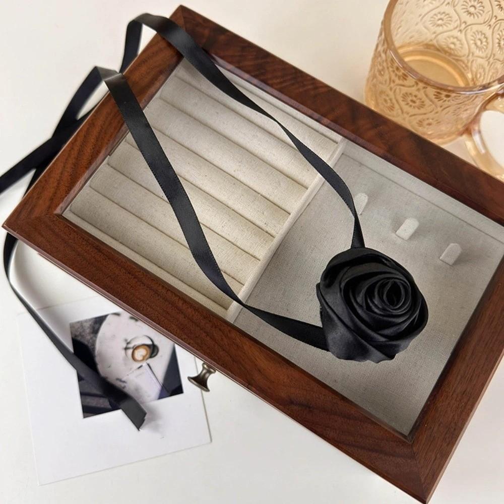2PCS Multi-function Ribbon Curtain Buckle Elegant Curtain Straps Rose Curtain Tieback  Living Room