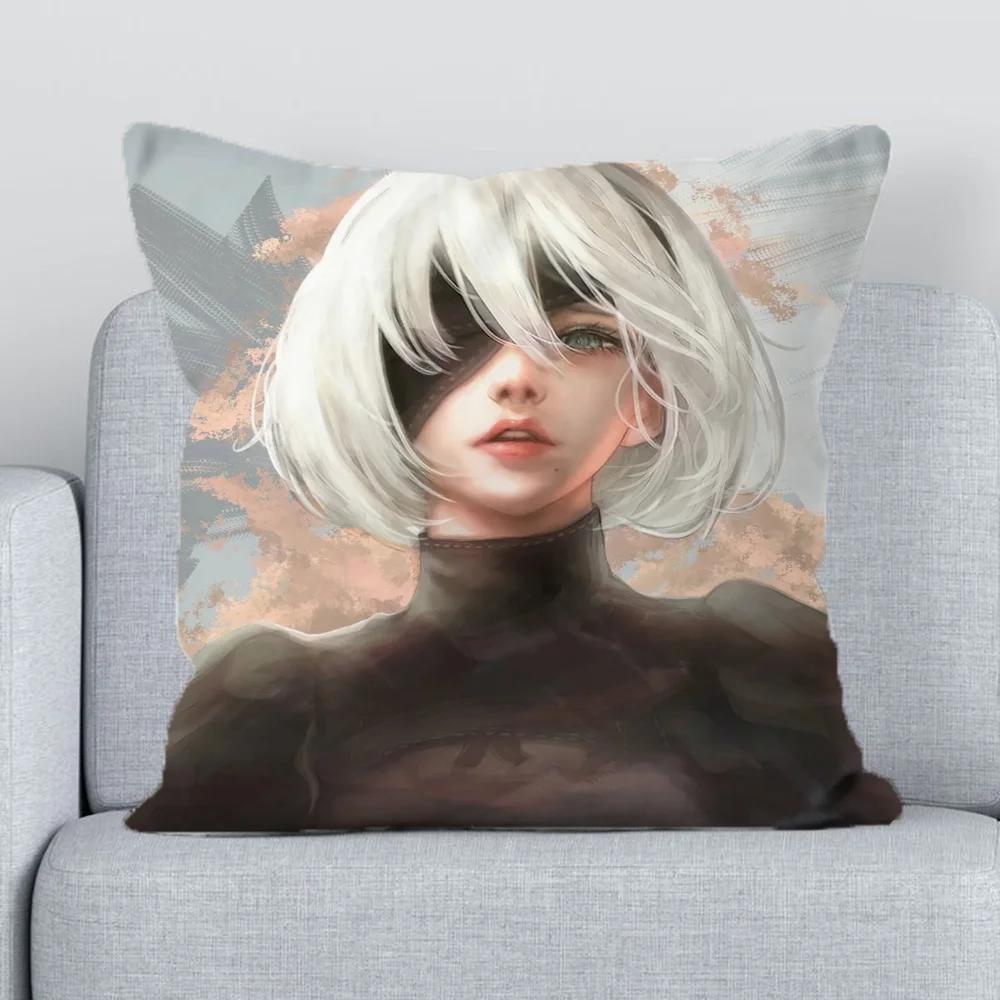 Nier Pillow Cases for bed Decorative Pillowcase Cushion Cover  Pillowcases x Fall Decor Duplex Printing Lounge Chairs