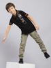Monte Carlo Boy Regular Fit Black Tshirt
