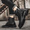 New Ankle Boots Men's Boots 2024 Winter Outdoor Boots Plush Keep Warm High Top Men Casual Shoes Classic Design Side Zipper Boots
