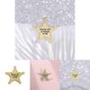 English Charming Retro Letter Badge In Five Point Star Design Elegant Metal Gift Brooch