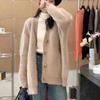 Women's Fuzzy Cardigan V Neck Button Down Oversized Fluffy Coat Fall Winter Casual Long Sleeve Slouchy Furry Sweater