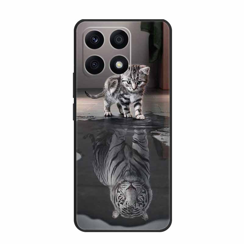 Für Xiaomi 14T Pro Hülle 14 T Pro Handyhülle Löwe Wolf Schwarz Silikon Weiche Rückseite Hüllen Für Xiaomi 14T Pro Hülle 14TPro Funda