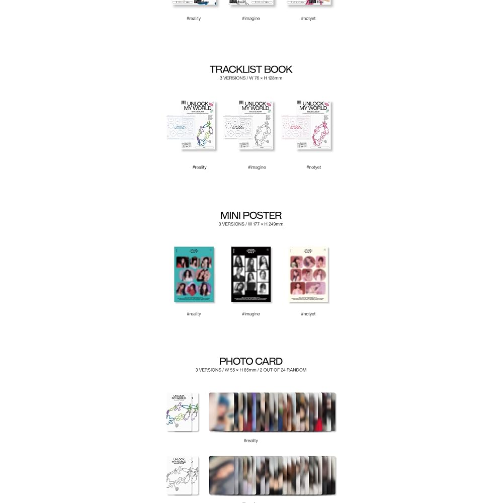 Fromis_9 Unlock My World 1st Album Contents+Tracking Sealed (Standard Random)