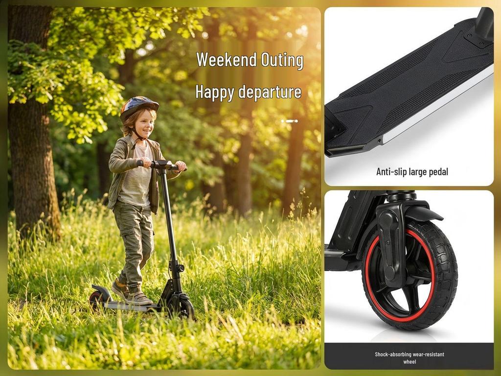 Teen & Child Folding Electric Scooter with Lithium Battery and LED Display
