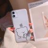 Einfaches Zeichenbär für IPhone16 für Apple Handyhülle 15 Neu 17Air Transparent 8plus Silikon 14 für 11