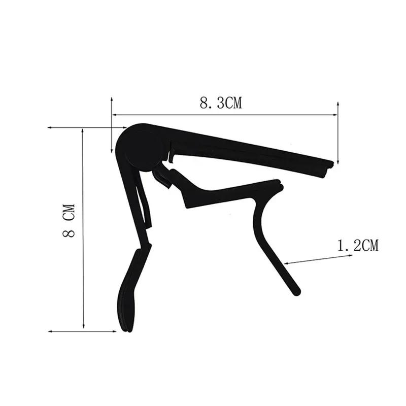Guitar Capo for Acoustic and Electric Guitars Single Handed Capos Black