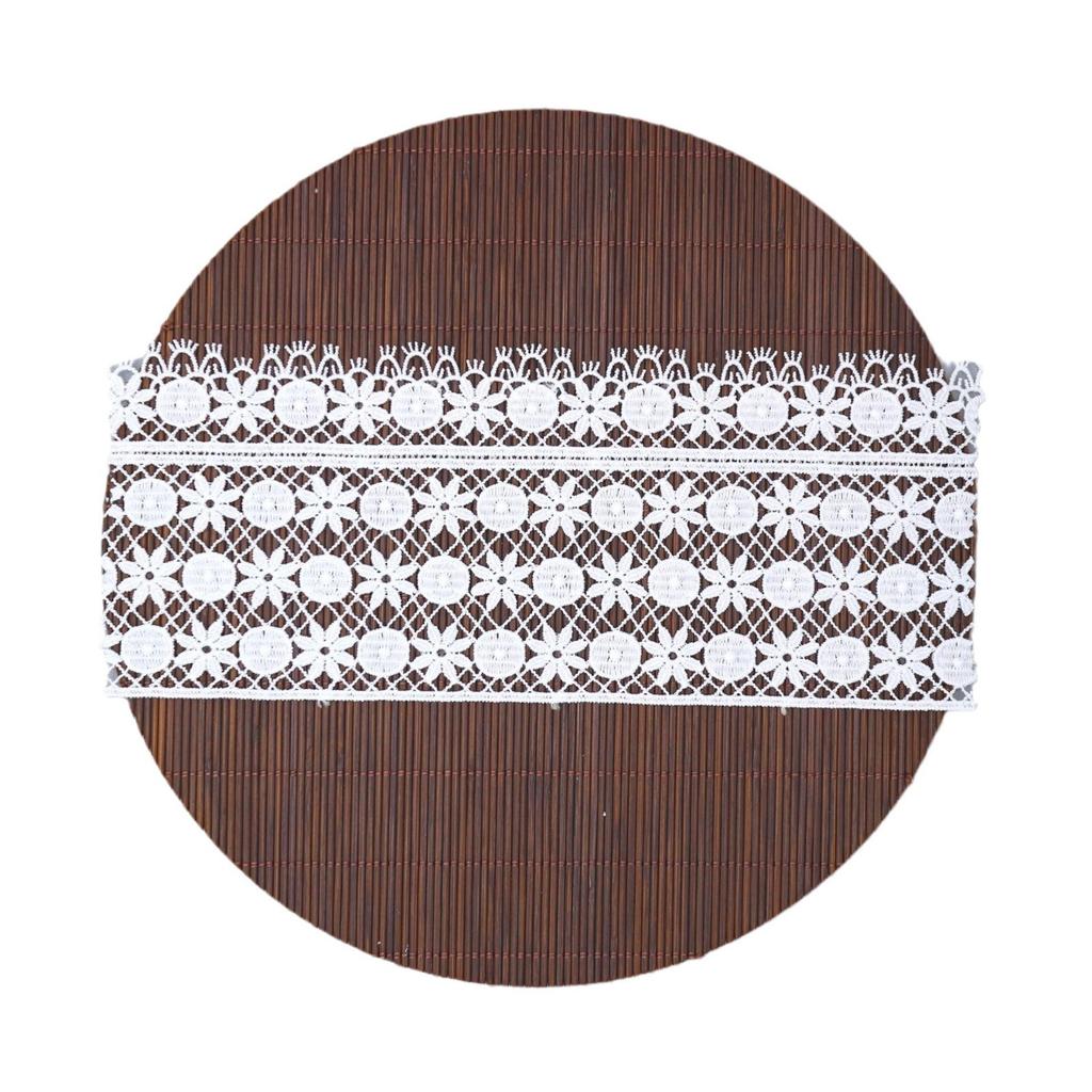 Water-Soluble Milk Silk Embroidered Lace Women'S Clothing Accessories, Unilateral Non-Elastic Hollow Lace