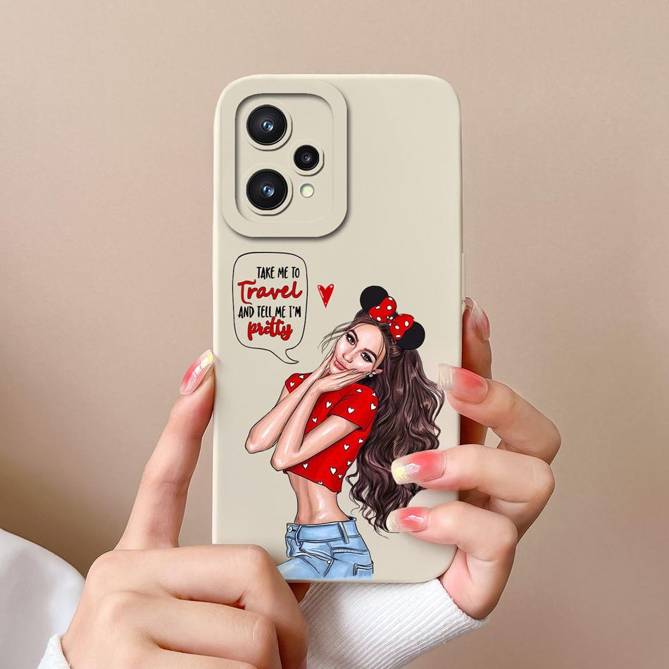 Einfache Hülle für Realme 9 Pro Plus Weiches Flüssigsilikon Vollständige Abdeckung Anti-Drop-Schale für Realme9-Serie Hochwertige Handyhülle