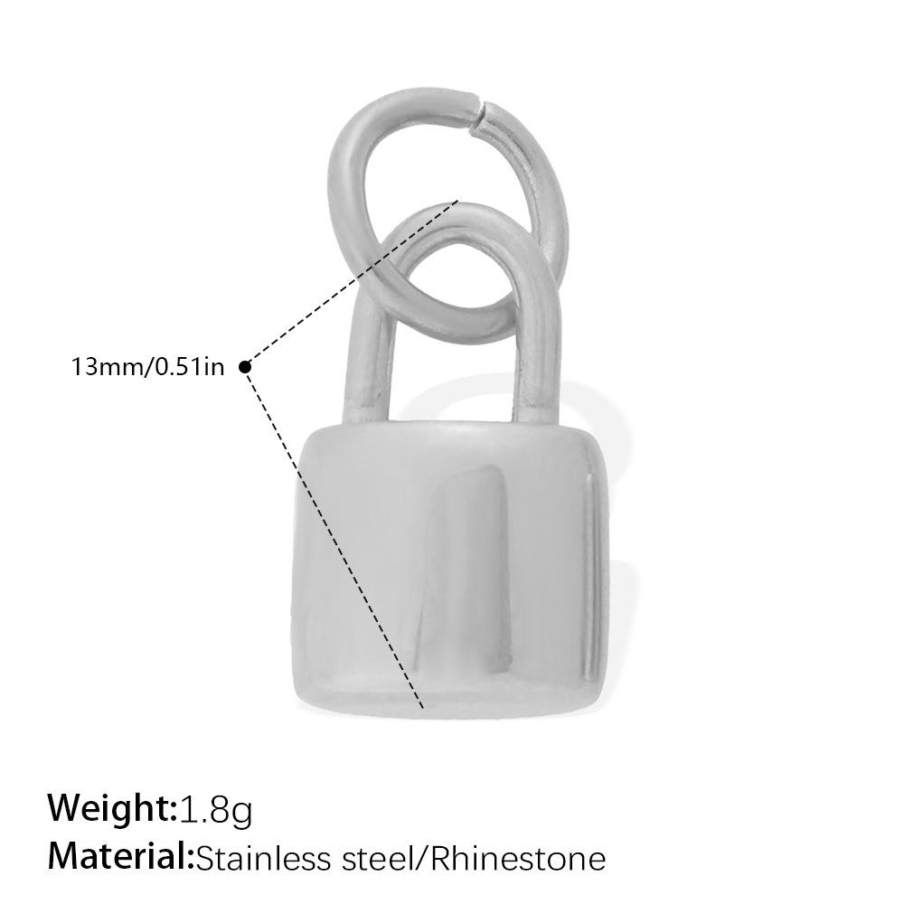Luxurious Rhinestone Lock Pendant for Women – Unique and Versatile Jewelry Accessory
