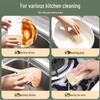 Loofah Dishcloth: Non-Stick Oil Stain Removal Scrubbing Pad for Kitchen Cleaning