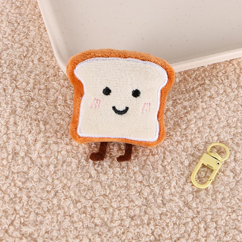 Cartoon Plush Bread & Cookie Brooch: Cute Accessories for Bags, Clothes, Shoes, and Socks.