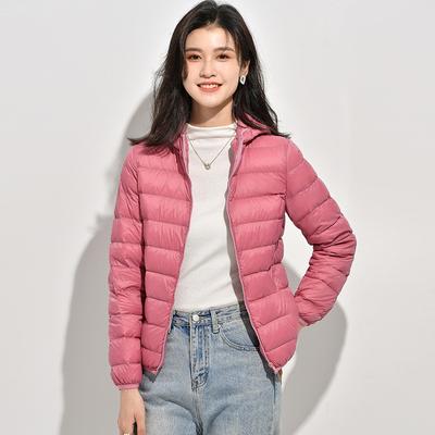 Elegant Thin Section Down Jacket Women's Lightweight Lightweight Light Outdoor Short Section Fall and Winter Jacket