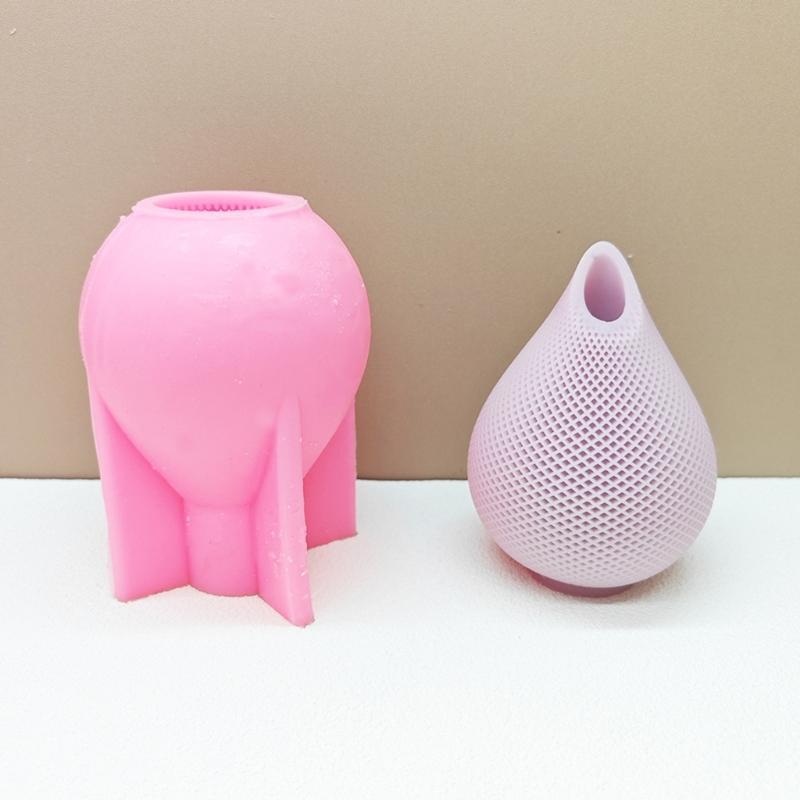 Water Drop Vase Candle Molds for Making Candle Soap Gypsum Ornaments Room Decorations Christmas Chrismas Gift