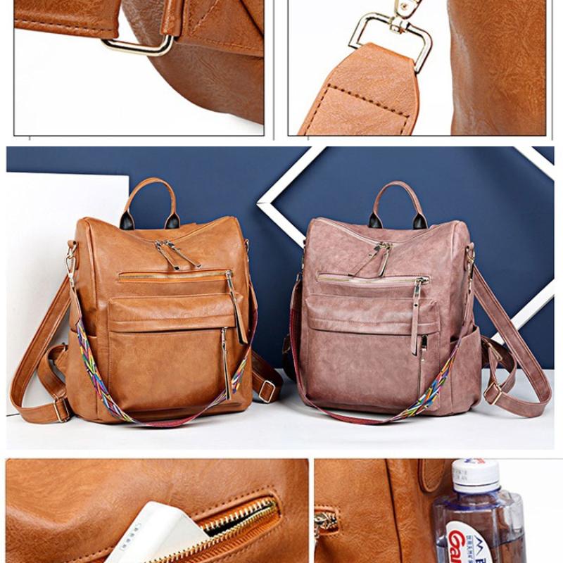 Women's Backpack 2020 Travel  Large Backpack Genuine Leather Backpack Schoolbag For Girls Women's Bag One Shoulder Back