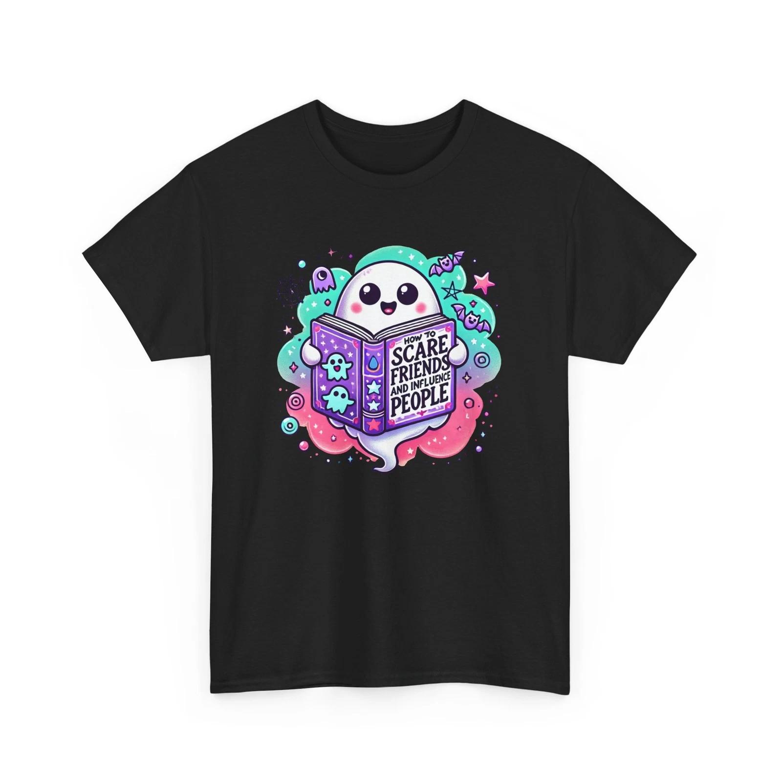 Friendly Ghost T-Shirt | Cute Halloween Spirit Tee | Fun Ghost Lover Shirt S