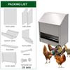 10L Stainless Steel Chicken Feed Trough Bird Drinking Poultry Diet Tool Quail Drinking Cage Pigeon Feeder Duck Food Bowl