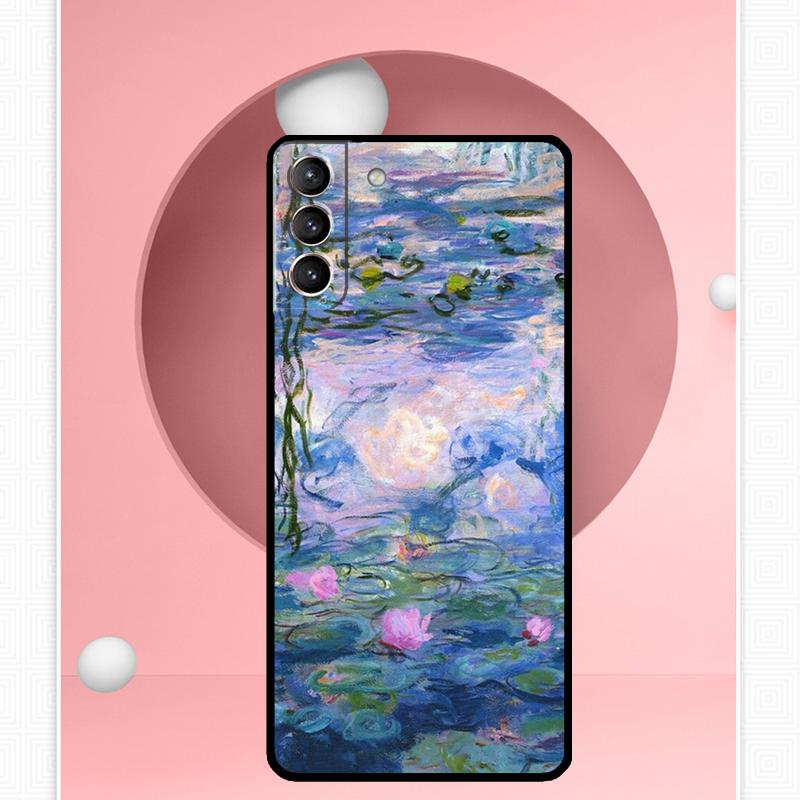 Claude Monet Art Painting Case For Samsung Galaxy S24 Ultra S22 Plus S20 S21 FE S8 S9 S10 Note 10 20 S23 Ultra Cover