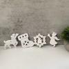 Silicone Christmas Decorations Mold Set Handmade Christmas Decoration Silicone Molds for Crafting Hanging Ornament Charm