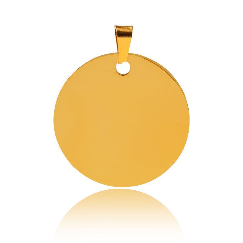 Military Dog Tag Pendant - Laser Engraved Stainless Steel ID Tag