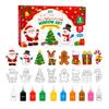 Christmas Paint by Numbers Kit for Adults, Holiday DIY Painting Set for Beginners, Festive Gift 10ml