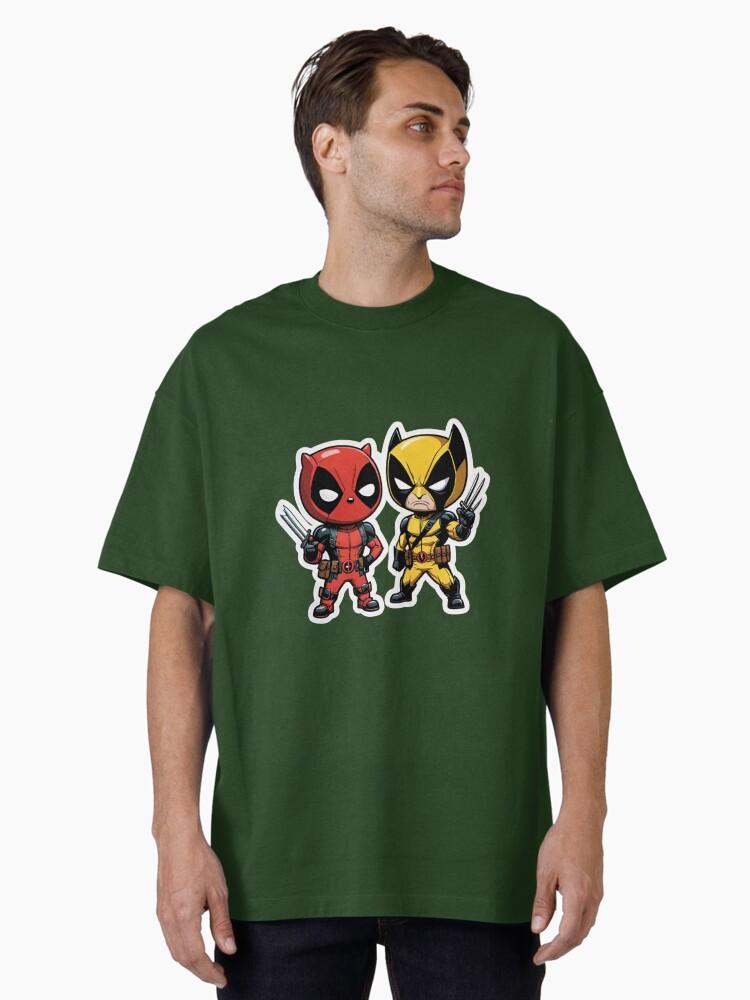 Deadpool and Wolverine Poolverine Kids Small Oversized T-Shirt