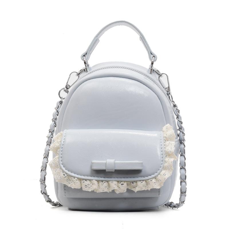 Niche Korean Version of Fashion Mini Backpack 2025 Summer New Casual Commuting Bow Backpack Small Schoolbag