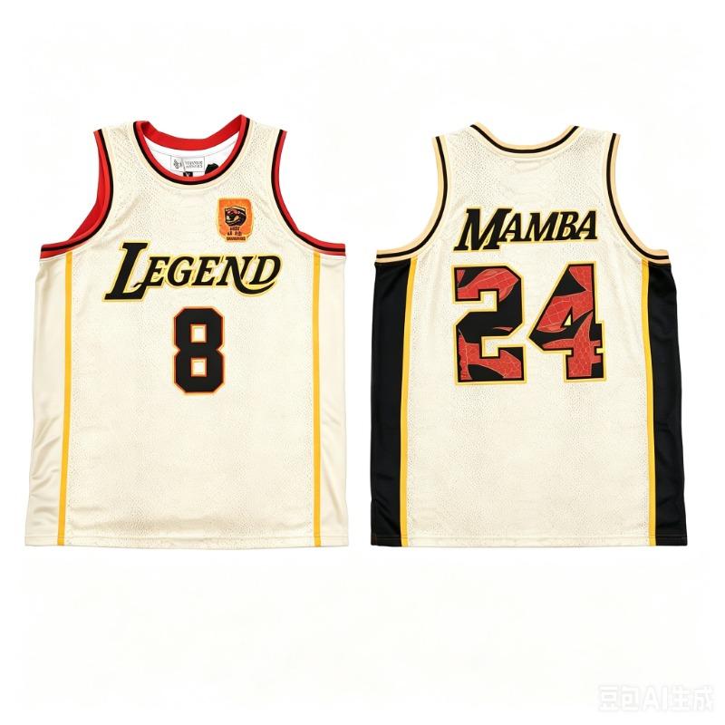 New Basketball Jersey No.8&24 Summer Men's Sleeveless T-shirt Breathable Men's T-shirt and Tank Tops Quick-dry Clothes for Man
