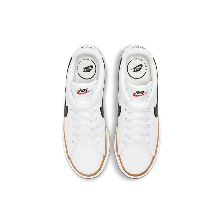 Nike Court Legacy Bílé Pouštní Okrové Dámské Tenisky Černé CU4149-102