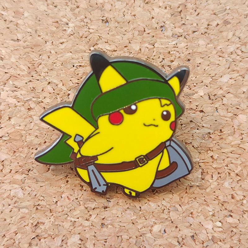 Pikachu Anime Brooch For Backpacks Enamel Pin Metal Brooch Pin For Women Badges Pin Brooches Jewelry Accessories