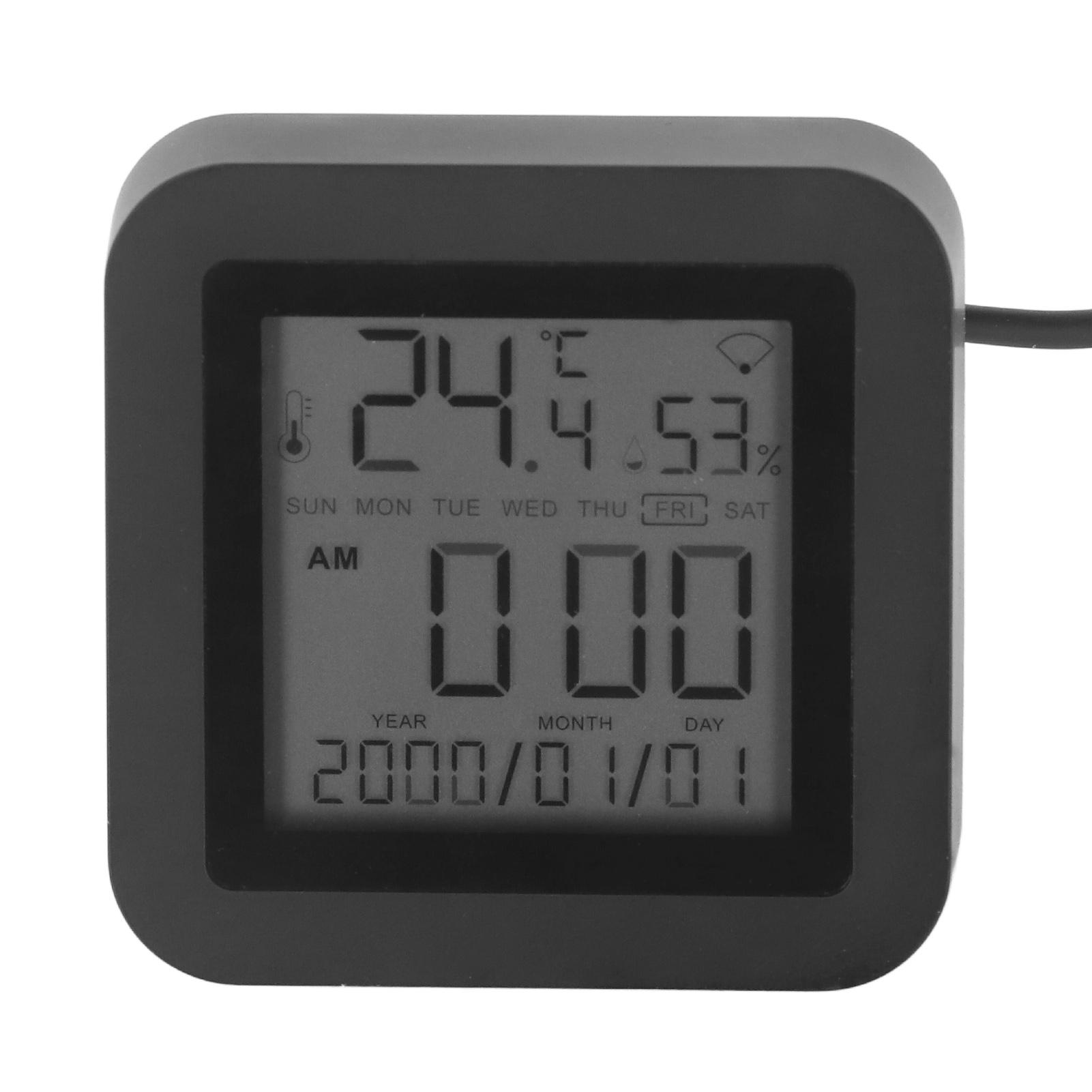 

WIFI Intelligent Hygrometer Thermometer Infrared Remote Control Display Screen Temperature Humidity Gauge Meter DC5V