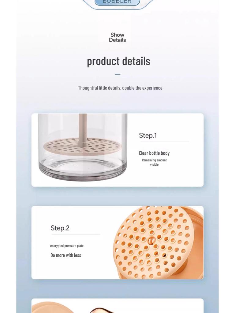 Portable Press-Type Facial & Shampoo Foam Maker