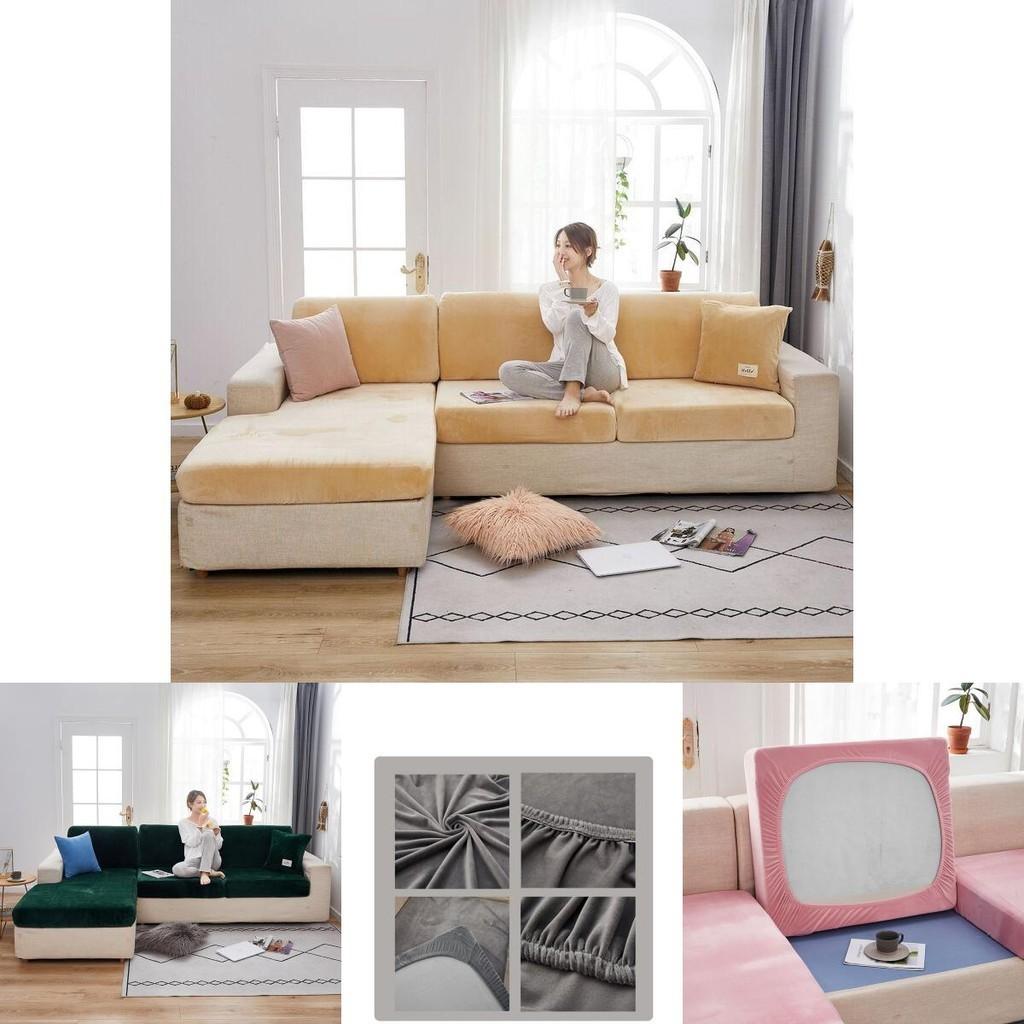 Chic Velvet Seat Cushion Cover For Stylish Protection Of Your Living Room Sofa