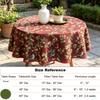 Kitchen Dining Household Furniture Washable Fabric Easy Care Round Cotton Table Cloth