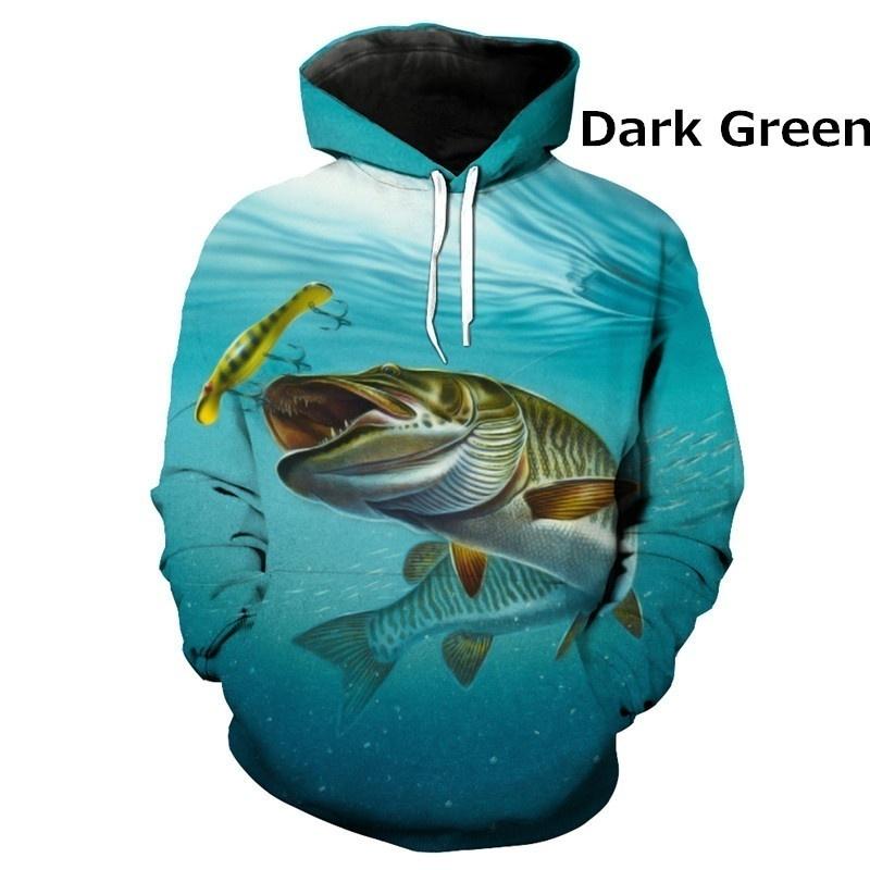 Buy New Fishing Pattern 3d Print Hoodies Sea Fish Men/Women Fashion