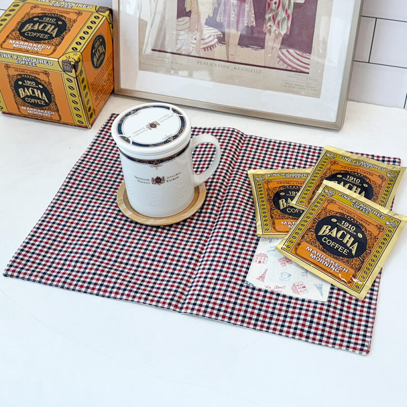 

Petite France Red Check Double-Sided Plating Kitchen Cloth