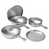 Aluminum Camping Set Cooking and Tableware Japanese-made 5-piece [aluminum Tableware, Pot, Set]