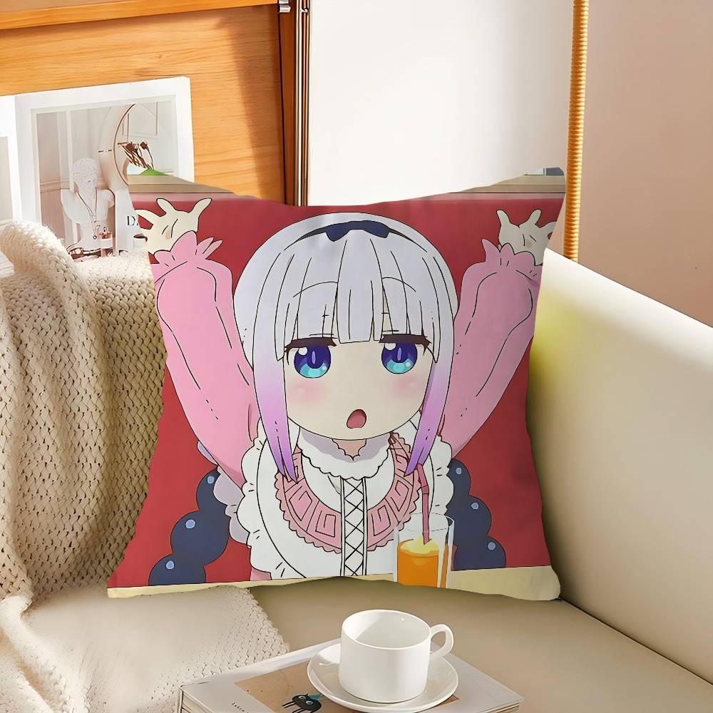 K-Kanna Kamui Cartoon Pillow Gift Home Office Decoration Pillow Bedroom Sofa Car Cushion CoverPillow Case