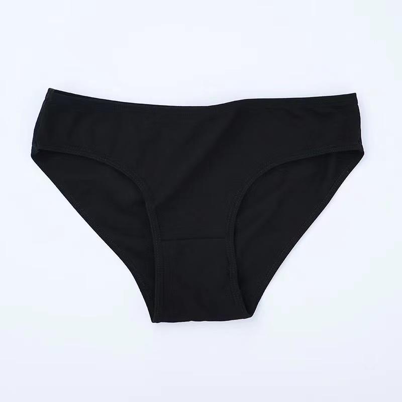 

Хлопковые дышащие трусики для женщин, мягкие удобные трусы, нижнее белье с надписью, женские трусы S чёрный